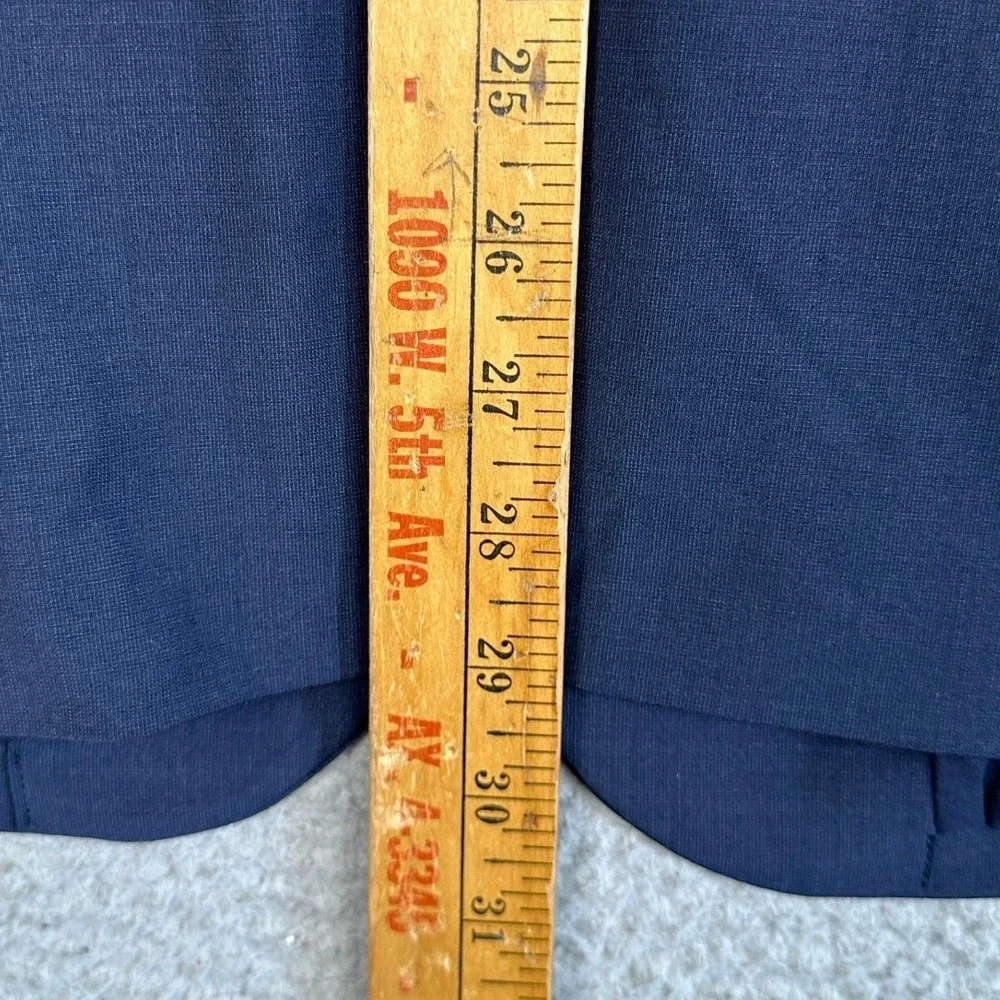 Express Wool Blend Blazer Mens 42R Navy Blue Extra Slim Fit 2-Button Sport Coat